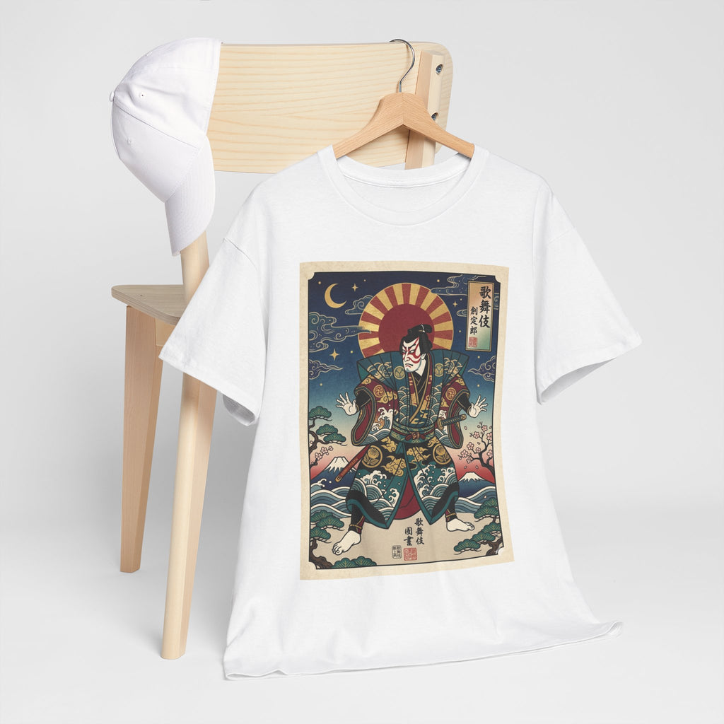 Samurai Ukiyo-e Art Tee – Vintage Japanese Warrior Graphic T-Shirt