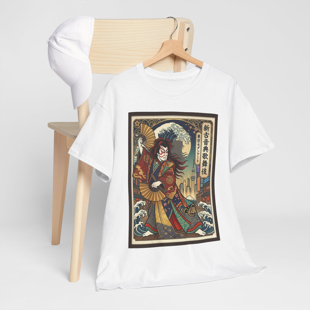 Kabuki Warrior T-Shirt — Vintage Japanese Ukiyo-e Theater Art Tee