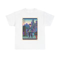 Samurai Neon City T-Shirt — Retro Japanese Streetwear Tee