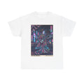 Geisha Neon Night T-Shirt — Cyberpunk Sakura Guitar Art Tee - Japanese Streetwear T-Shirt | Tokyo Style X