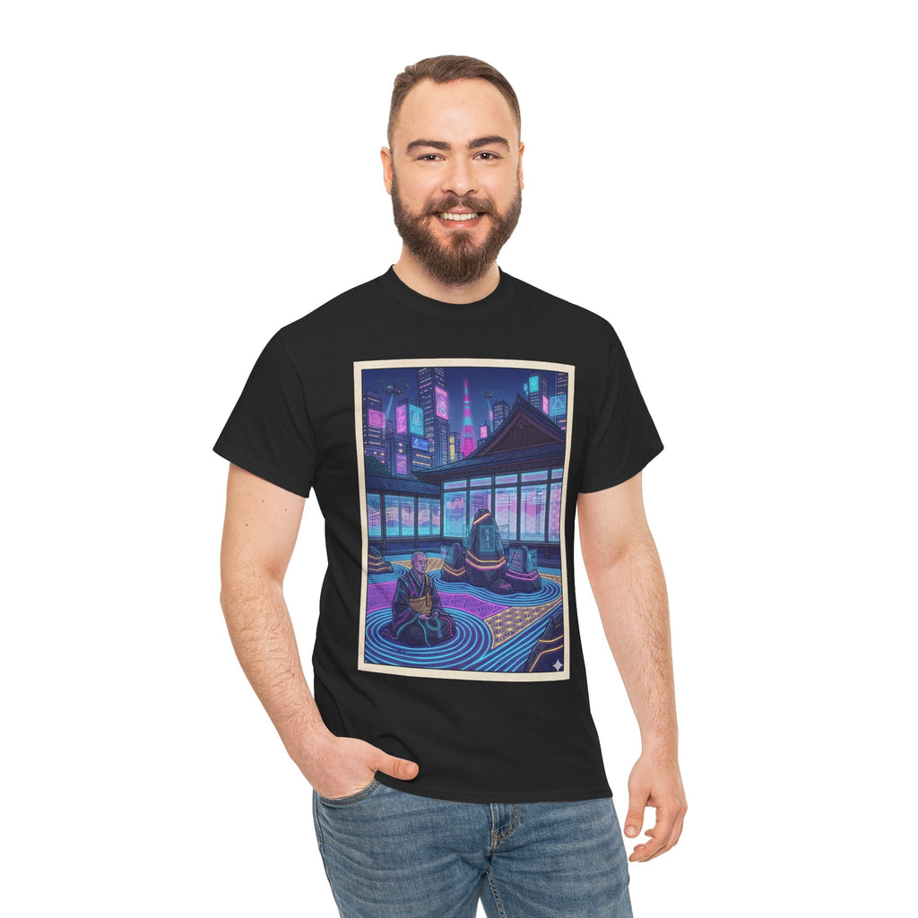 Retro Neon Rooftop Zen Tee