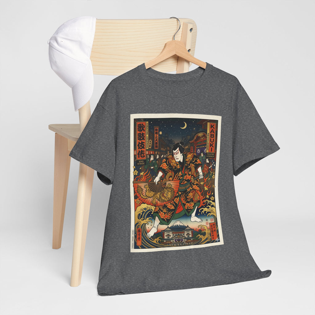Samurai Night Graphic Tee — Vintage Japanese Warrior Art T-Shirt