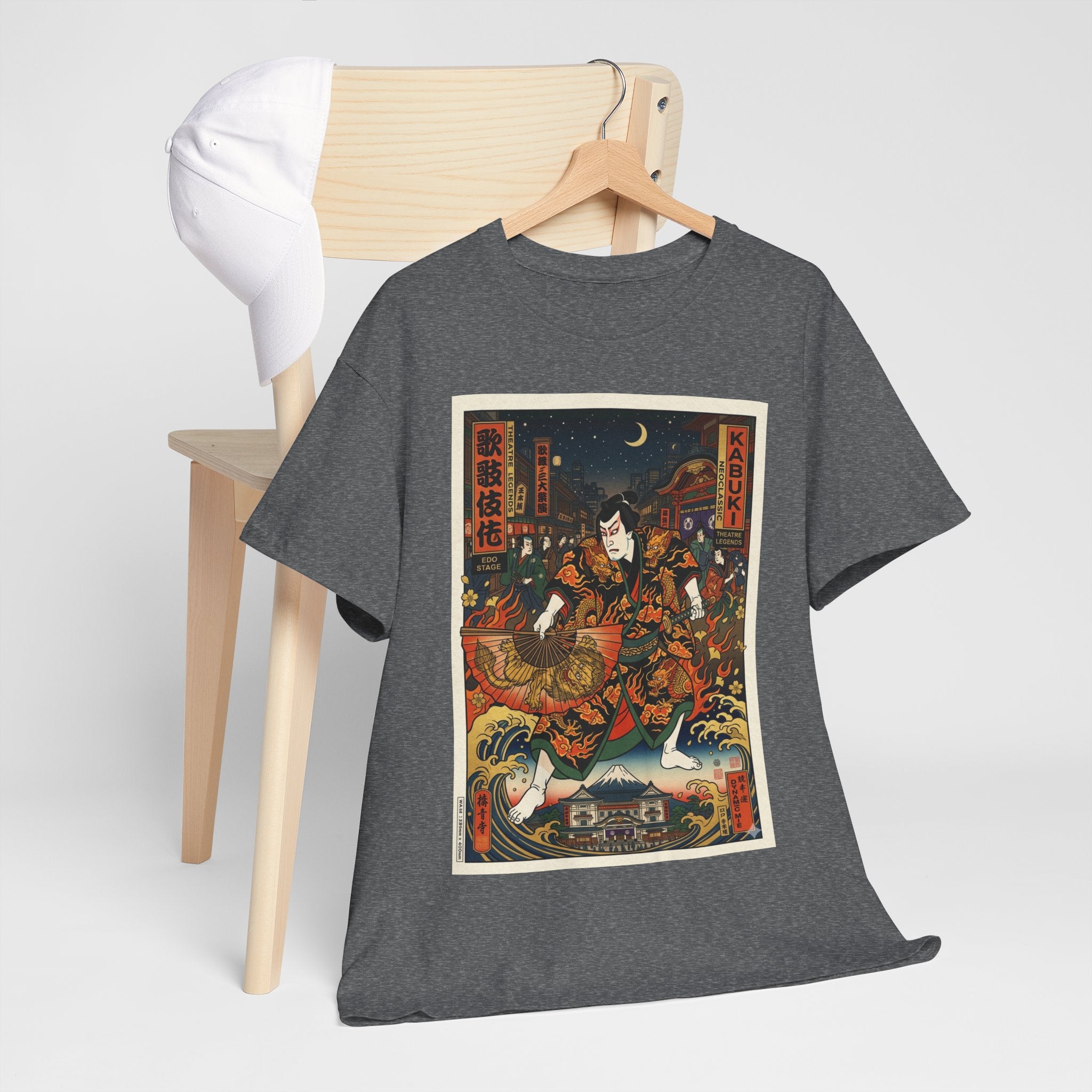 Samurai Night Graphic Tee — Vintage Japanese Warrior Art T-Shirt