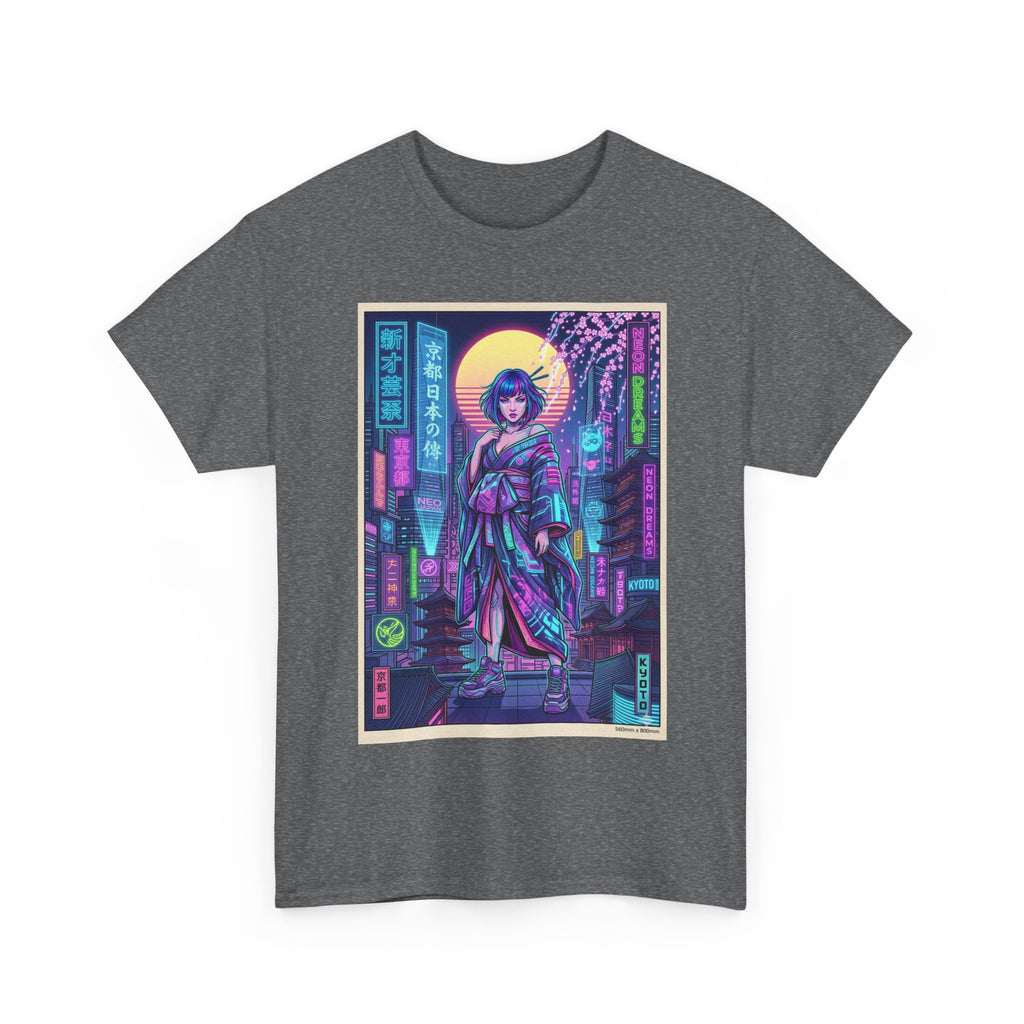 Cyberpunk Geisha T-Shirt — Neon Tokyo Streetwear Graphic Tee - Japanese Streetwear T-Shirt | Tokyo Style X