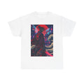 Cyber Samurai Tee — Neon Retro Anime Graphic T-Shirt