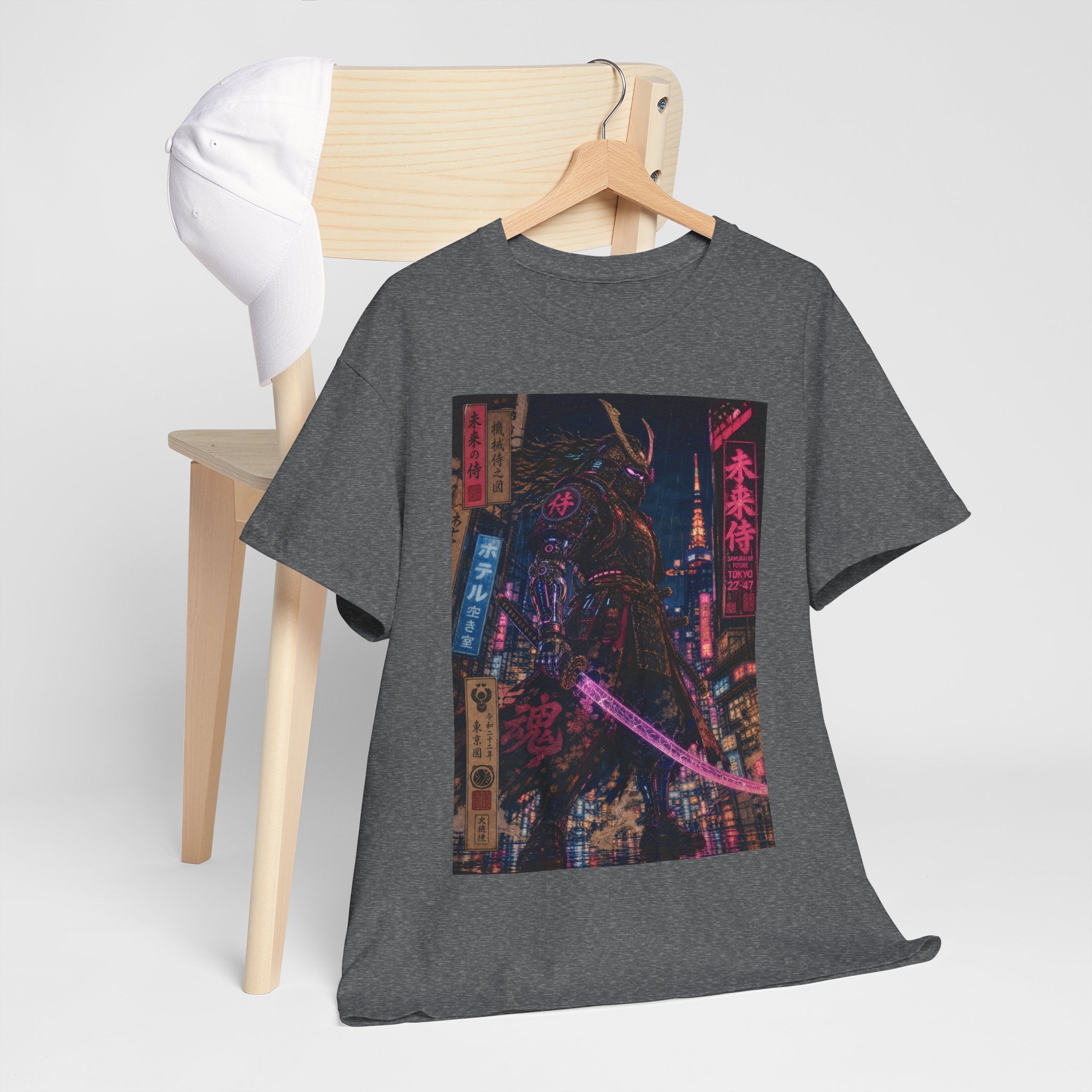 Cyberpunk City Night Tee — Neon Tokyo Streetscape Graphic T-Shirt