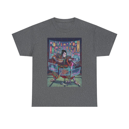 Cyberpunk DJ T-Shirt — Neon Night Street Mix Graphic Tee - Japanese Streetwear T-Shirt | Tokyo Style X