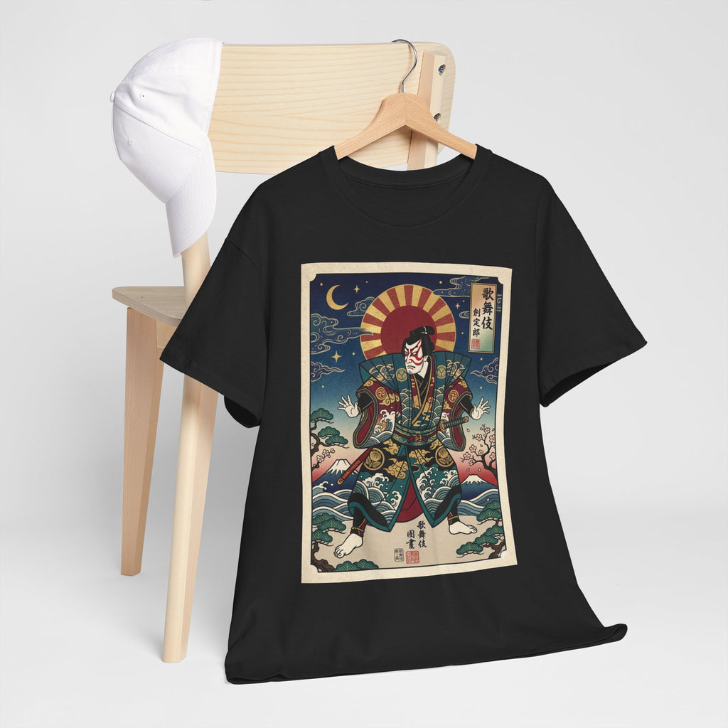 Samurai Ukiyo-e Art Tee – Vintage Japanese Warrior Graphic T-Shirt