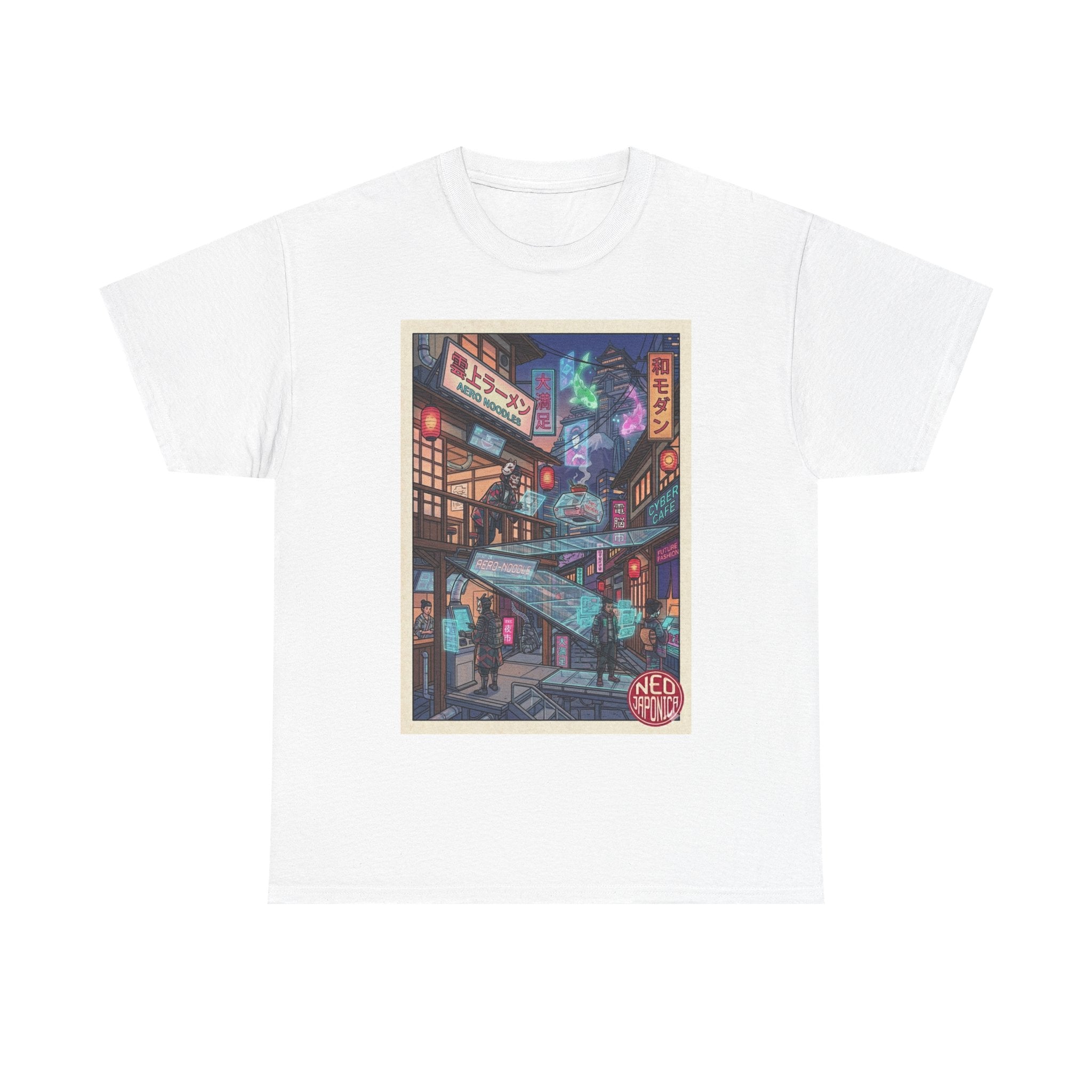 T-Shirt — Neon Cityscape Anime Streetwear Tee ("Neo Tokyo") - Japanese Streetwear T-Shirt | Tokyo Style X
