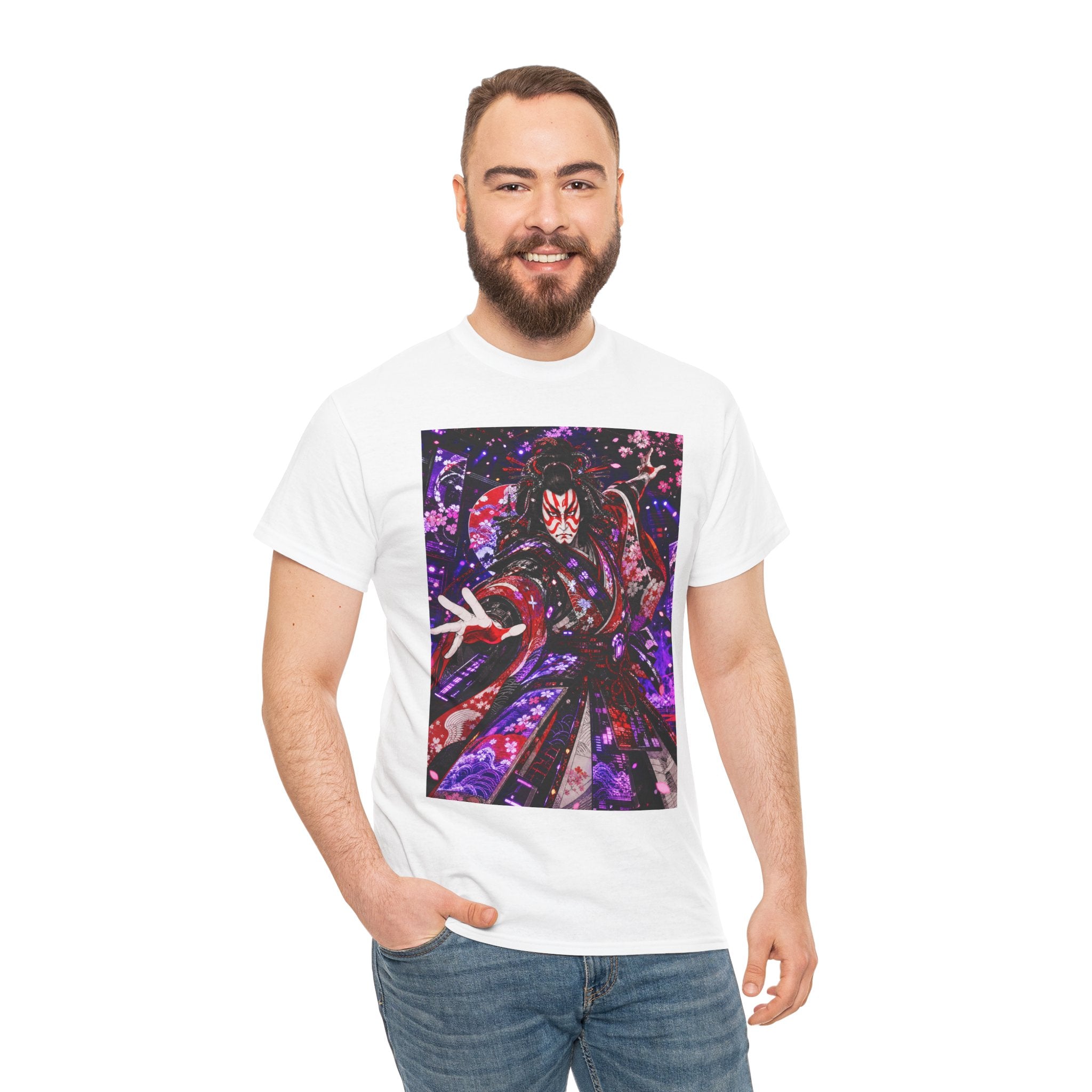 Demon Samurai Graphic Tee — Bold Anime Warrior T-Shirt