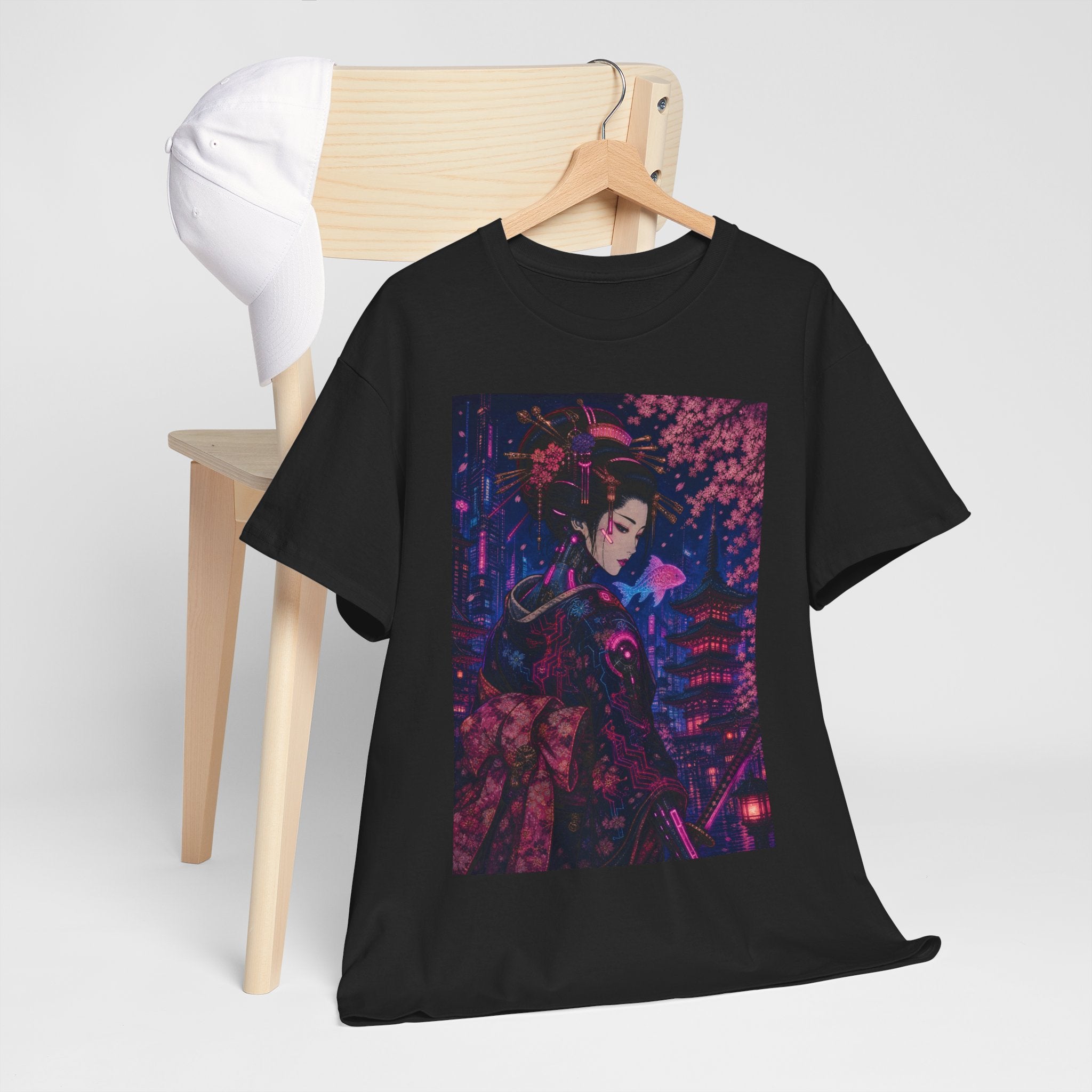 Anime Cyberpunk Geisha T-Shirt