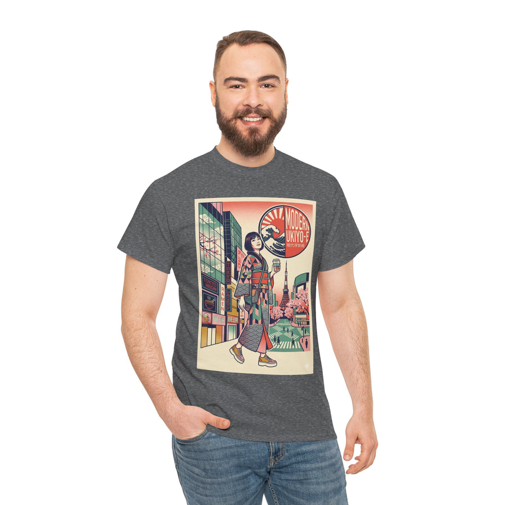 Vintage Tokyo Girl Graphic Tee — 'Modern Kyoto' Anime Cityscape T‑Shirt