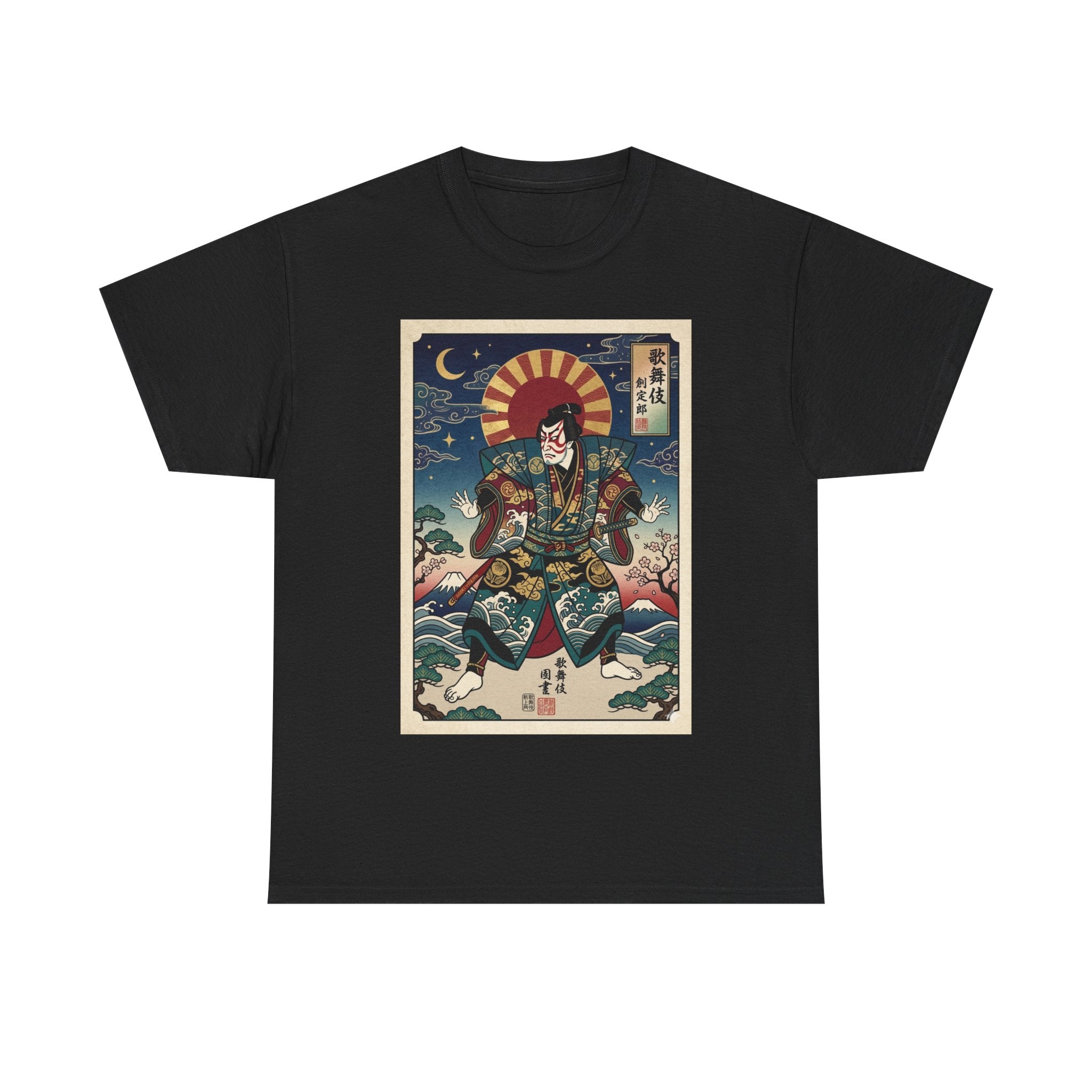 Samurai Ukiyo-e Art Tee – Vintage Japanese Warrior Graphic T-Shirt