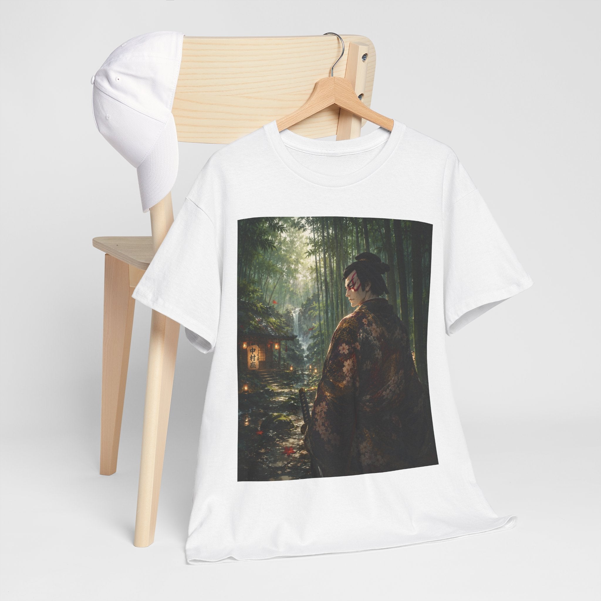Japanese Geisha Forest Night T-Shirt