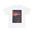 Japanese Nightscape Tee — Sunset Pagoda Streetwear