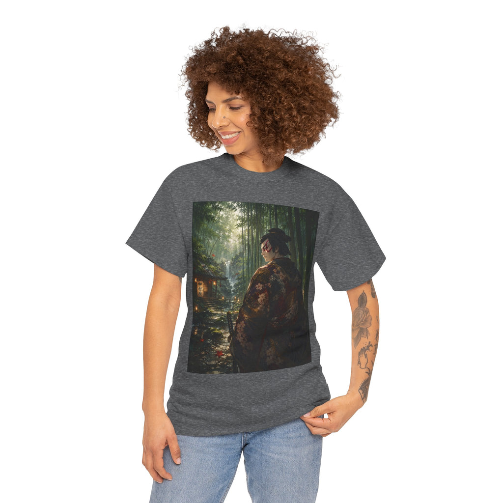Japanese Geisha Forest Night T-Shirt