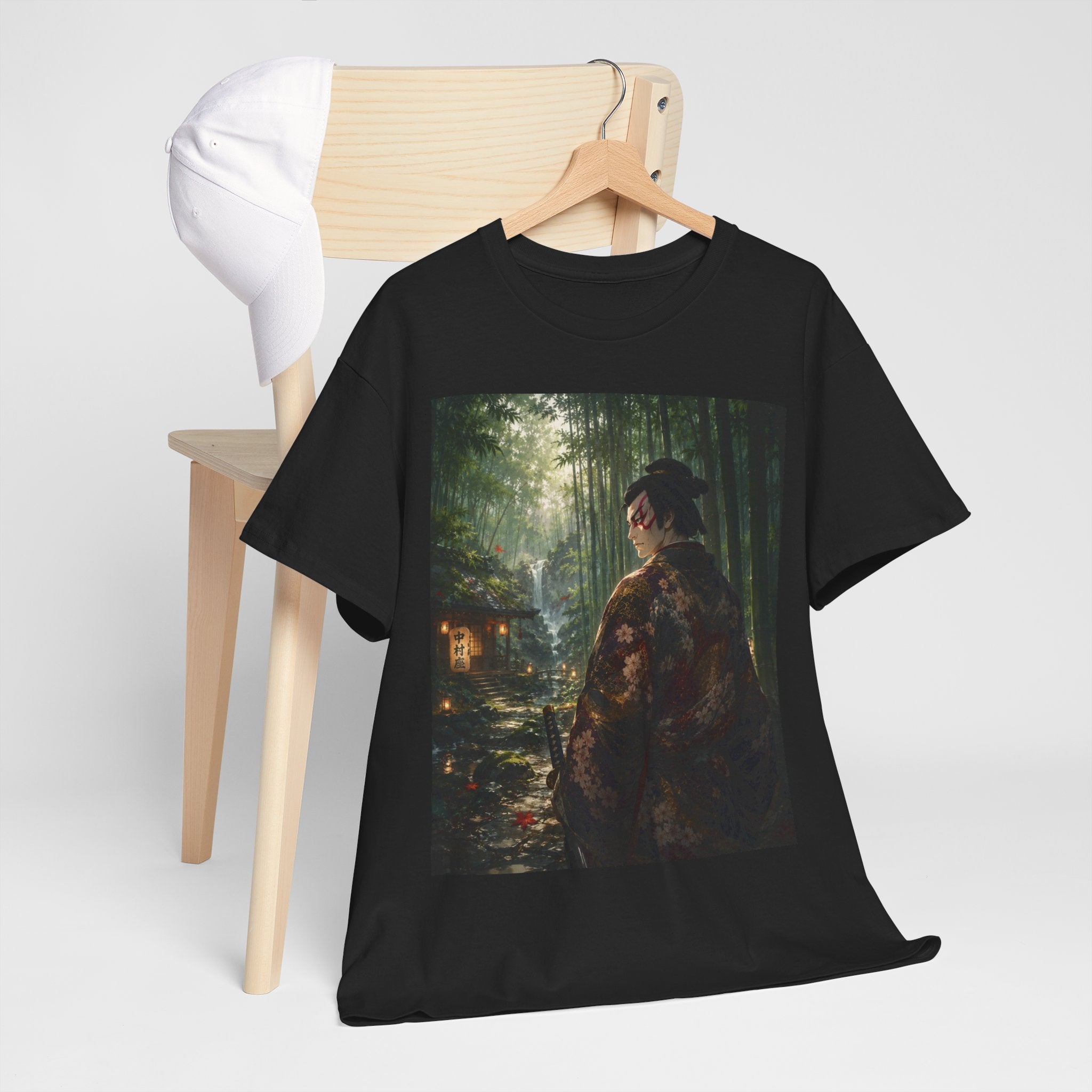 Japanese Geisha Forest Night T-Shirt