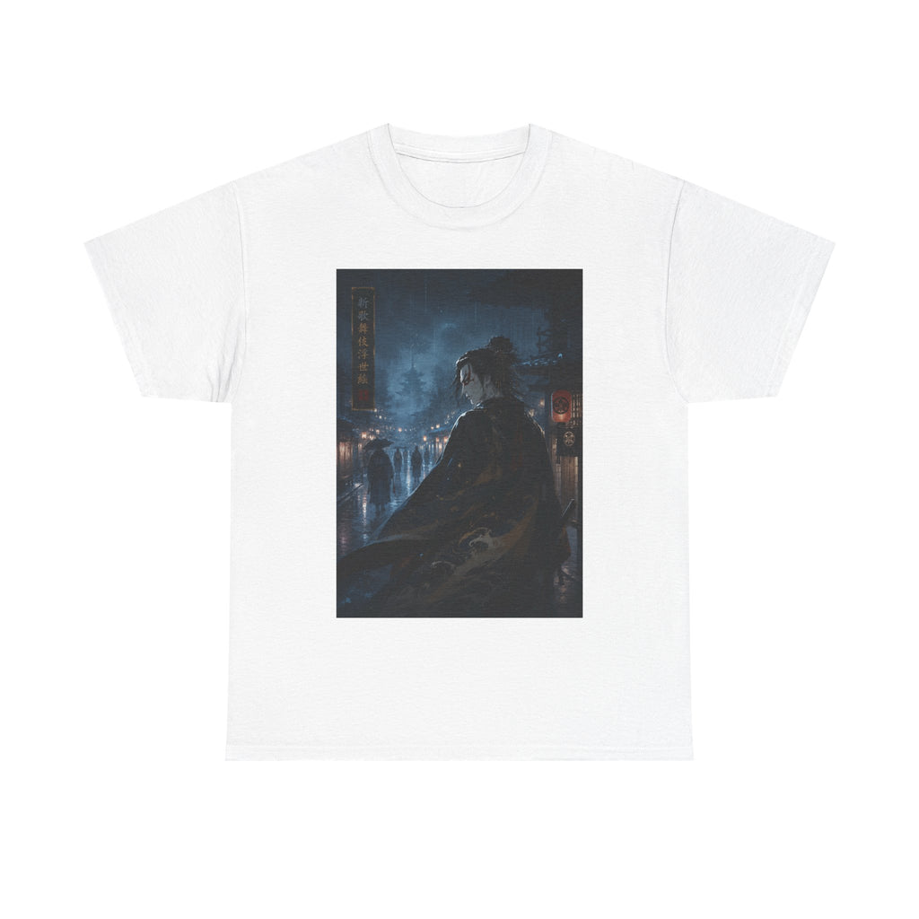 Dark Cityscape T-Shirt — Night Samurai Mystic Streetwear