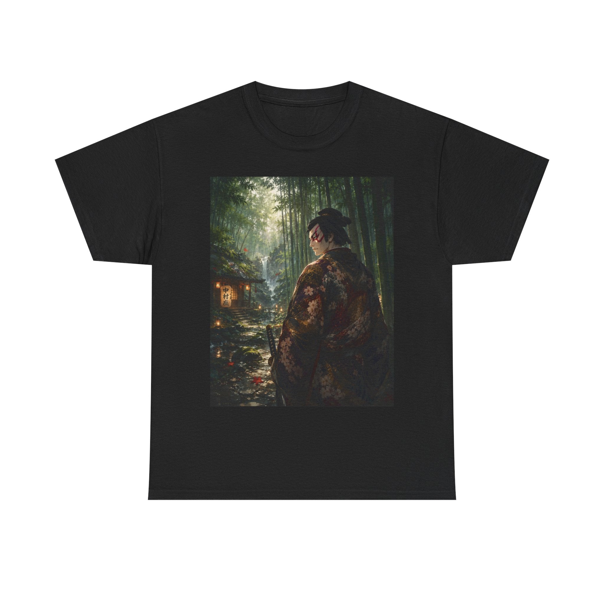 Japanese Geisha Forest Night T-Shirt