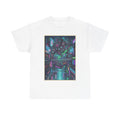 Cyberpunk City Gorilla Tee — Neon Futuristic Streetwear Graphic T-Shirt
