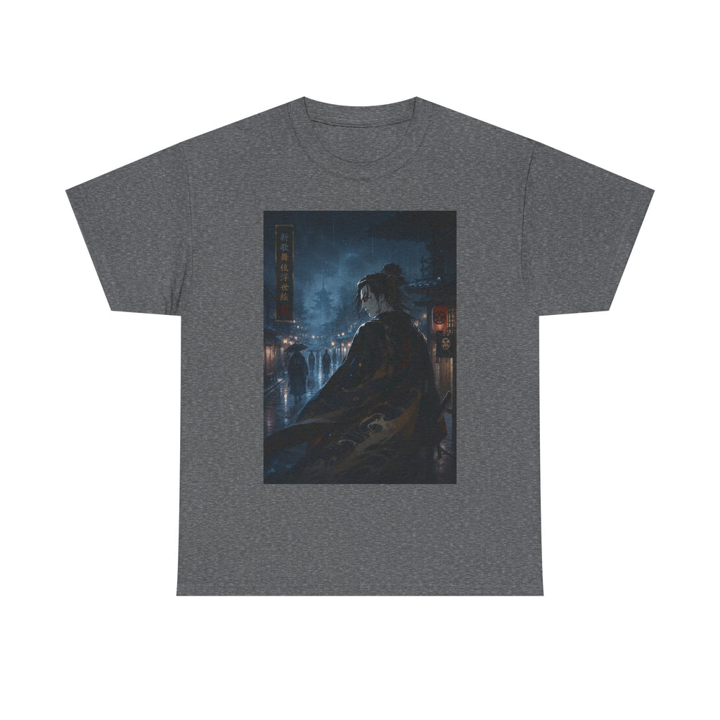Dark Cityscape T-Shirt — Night Samurai Mystic Streetwear