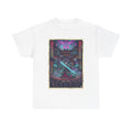 Cyberpunk Sorcerer Tee — Neon Mage Illustration Graphic T‑Shirt