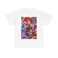 Geisha Sunset Graphic Tee — Vibrant Japanese Art T-Shirt