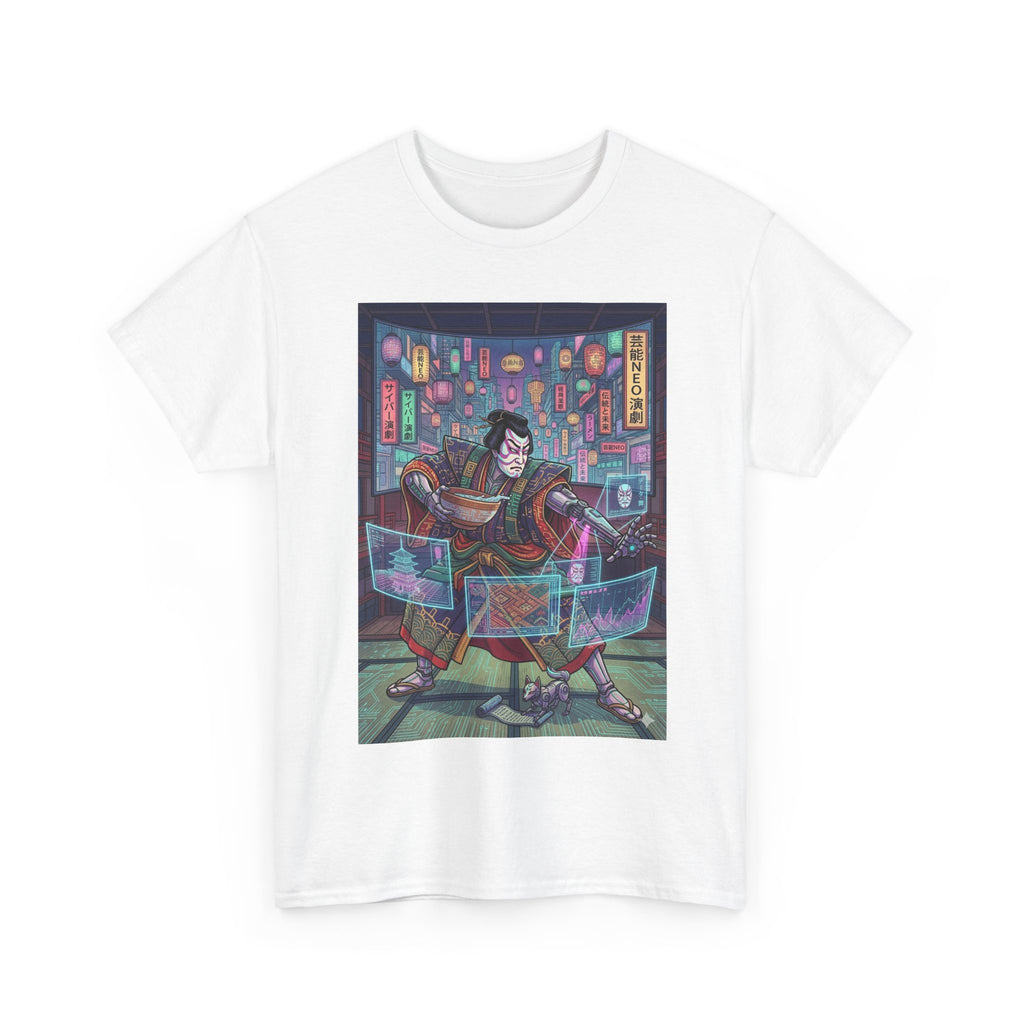 Cyberpunk DJ T-Shirt — Neon Night Street Mix Graphic Tee - Japanese Streetwear T-Shirt | Tokyo Style X
