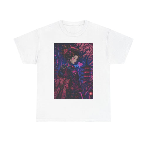 Anime Cyberpunk Geisha T-Shirt