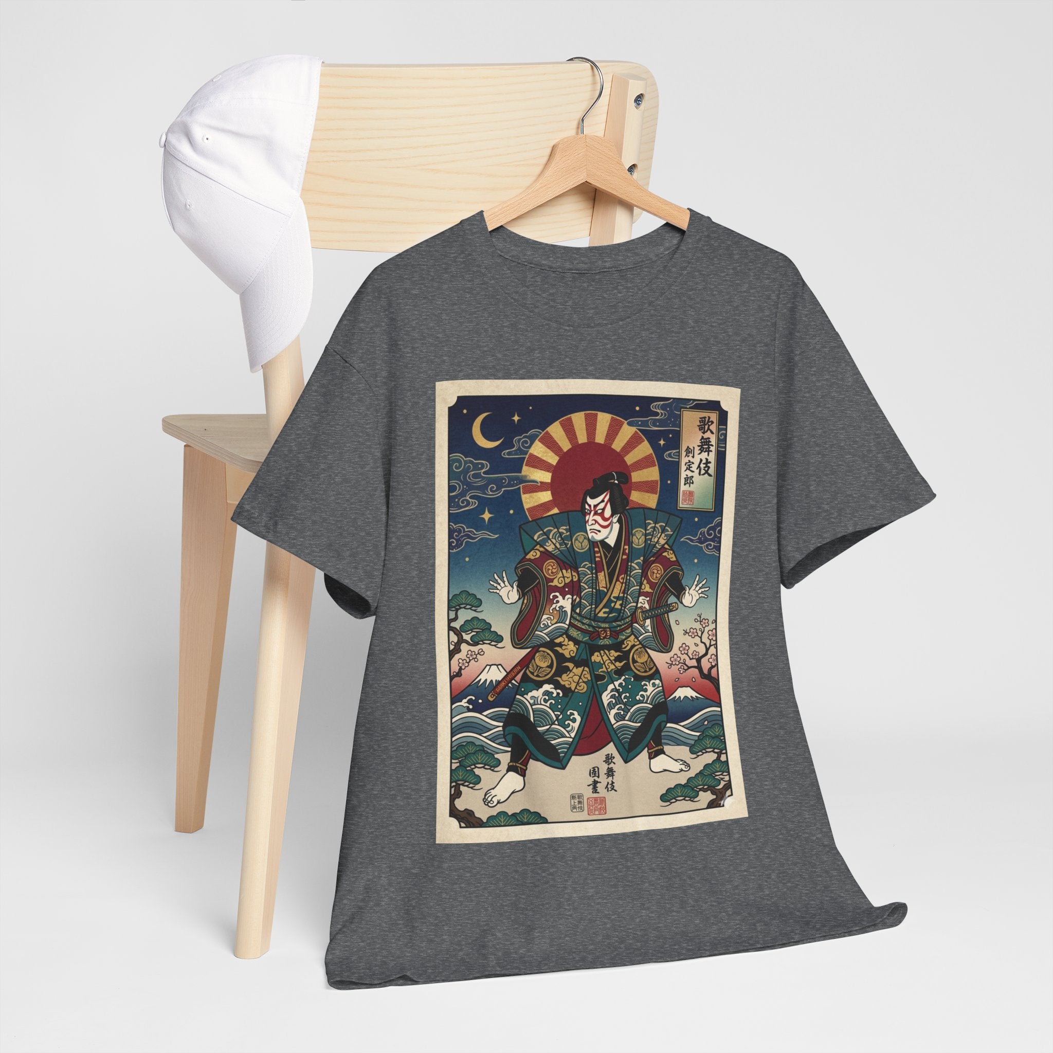 Samurai Ukiyo-e Art Tee – Vintage Japanese Warrior Graphic T-Shirt