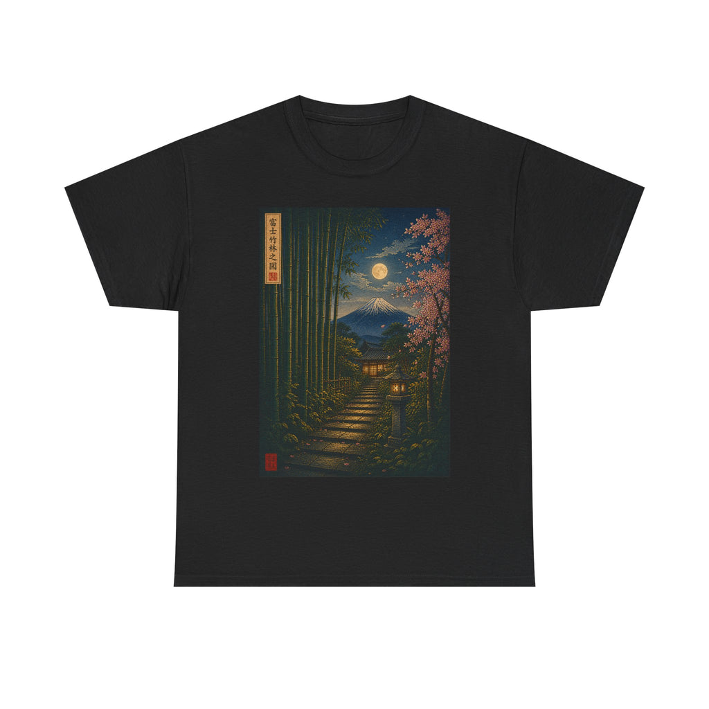 T‑Shirt — Moonlit Japanese Garden Print