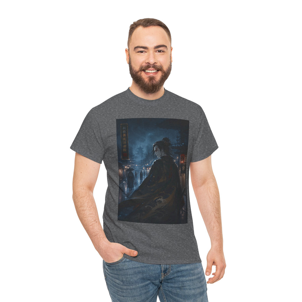 Dark Cityscape T-Shirt — Night Samurai Mystic Streetwear