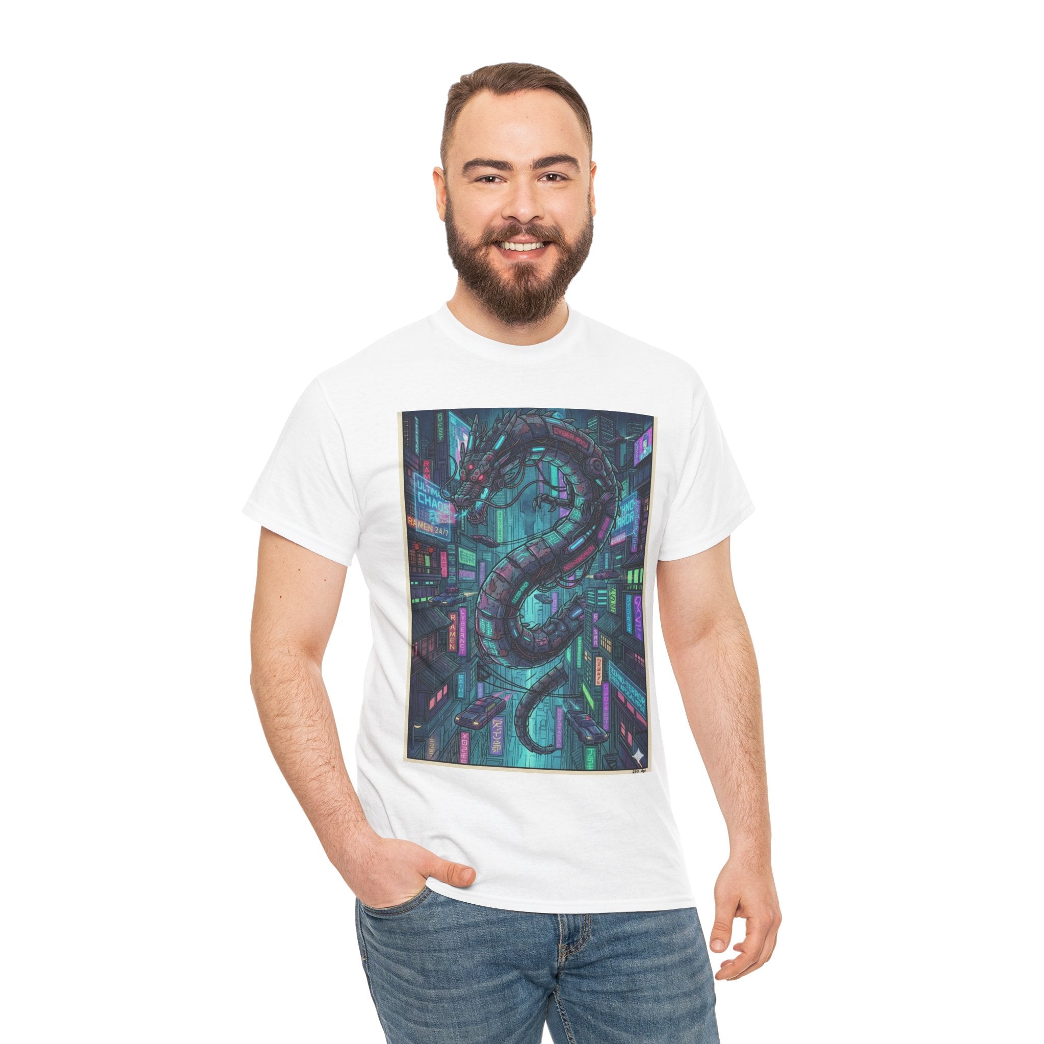 Cyberpunk Serpent T‑Shirt — Neon Futuristic Snake Graphic Tee