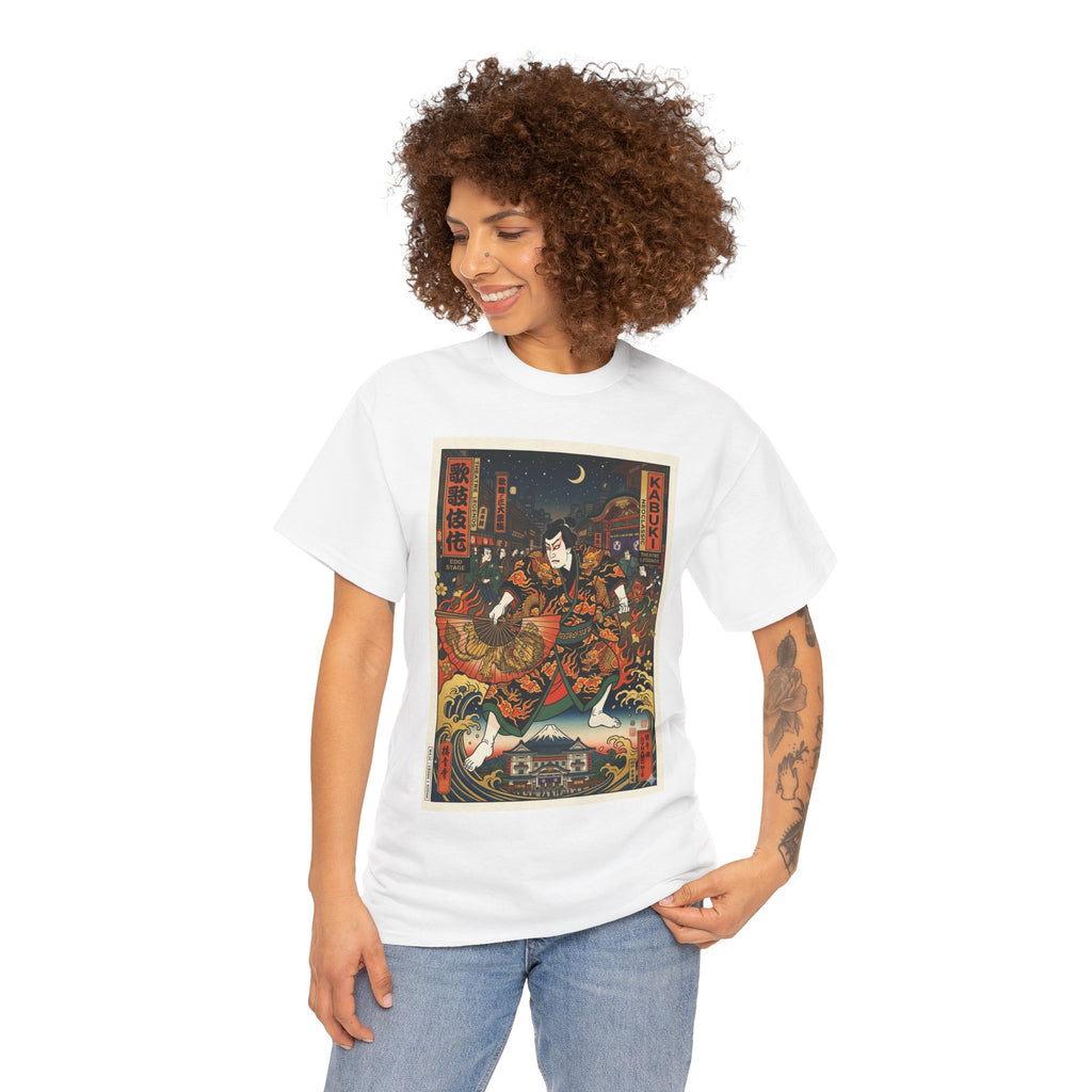 Samurai Night Graphic Tee — Vintage Japanese Warrior Art T-Shirt