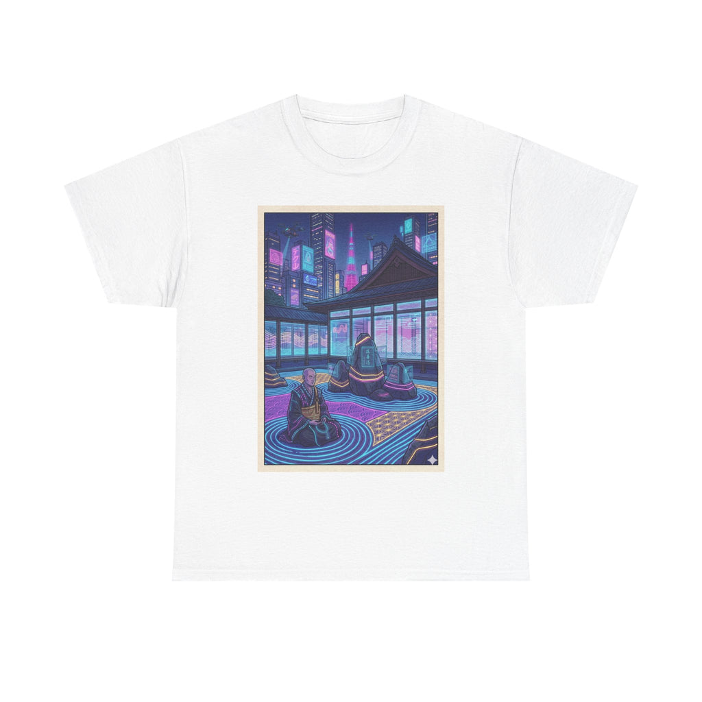 Retro Neon Rooftop Zen Tee