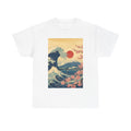 Vintage Japanese Wave Tee — Mount Fuji, Sakura & Red Sun Graphic T-Shirt