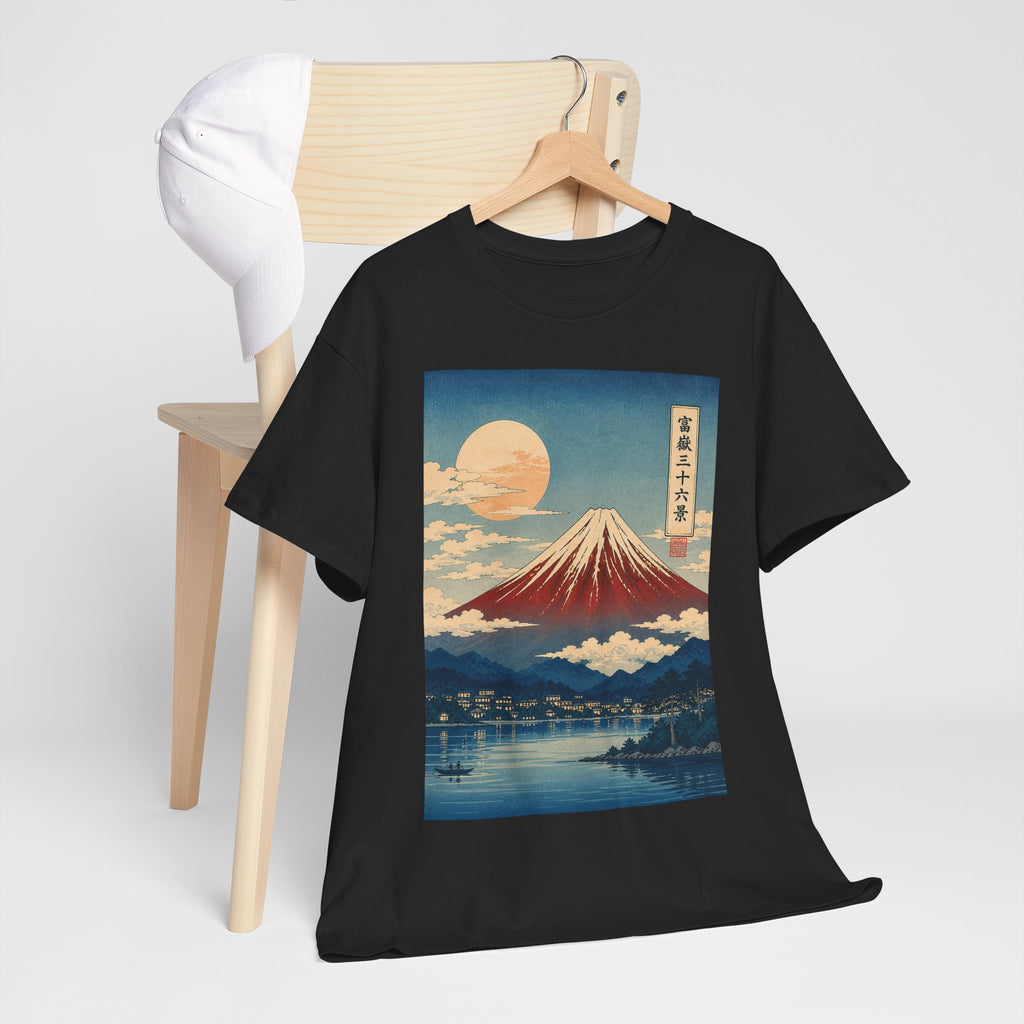 Mount Fuji Vintage Art T‑Shirt — Japanese Landscape Print