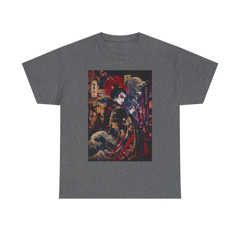 Geisha Nightstreet T‑Shirt — Japanese Urban Ukiyo‑e Style Tee