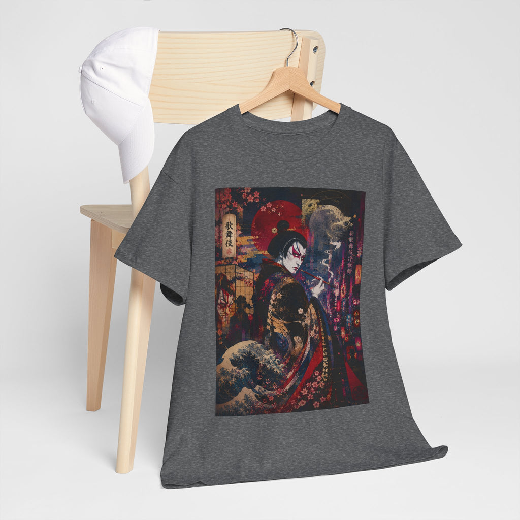 Geisha Nightstreet T‑Shirt — Japanese Urban Ukiyo‑e Style Tee