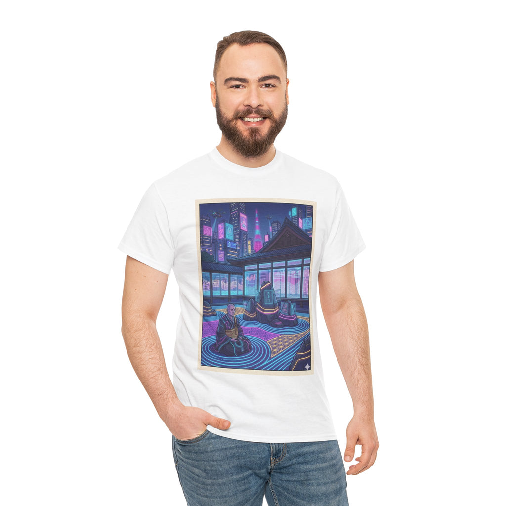 Retro Neon Rooftop Zen Tee