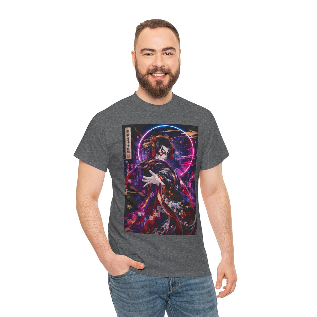 Anime Kimono Tee — Neon Samurai Aesthetic