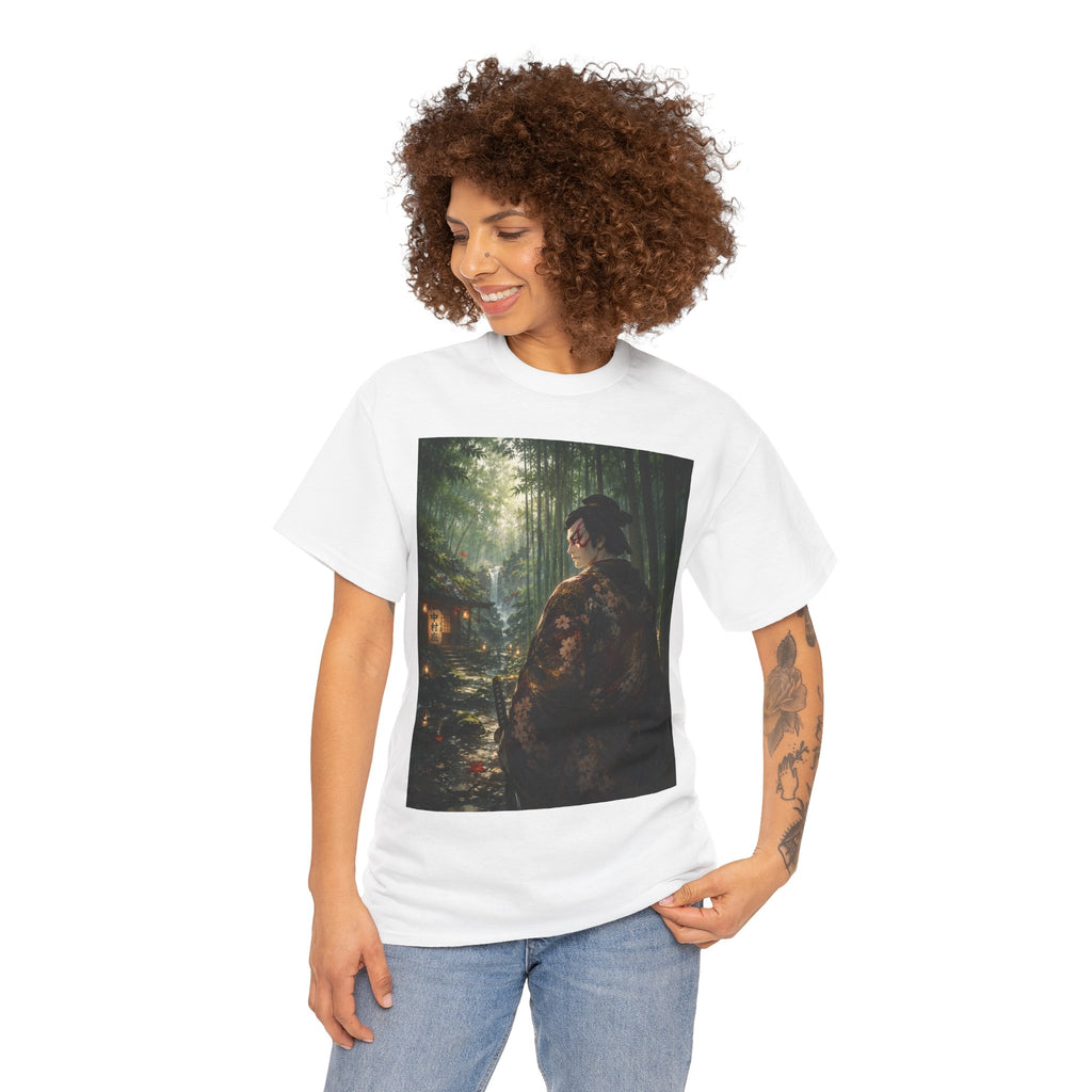 Japanese Geisha Forest Night T-Shirt