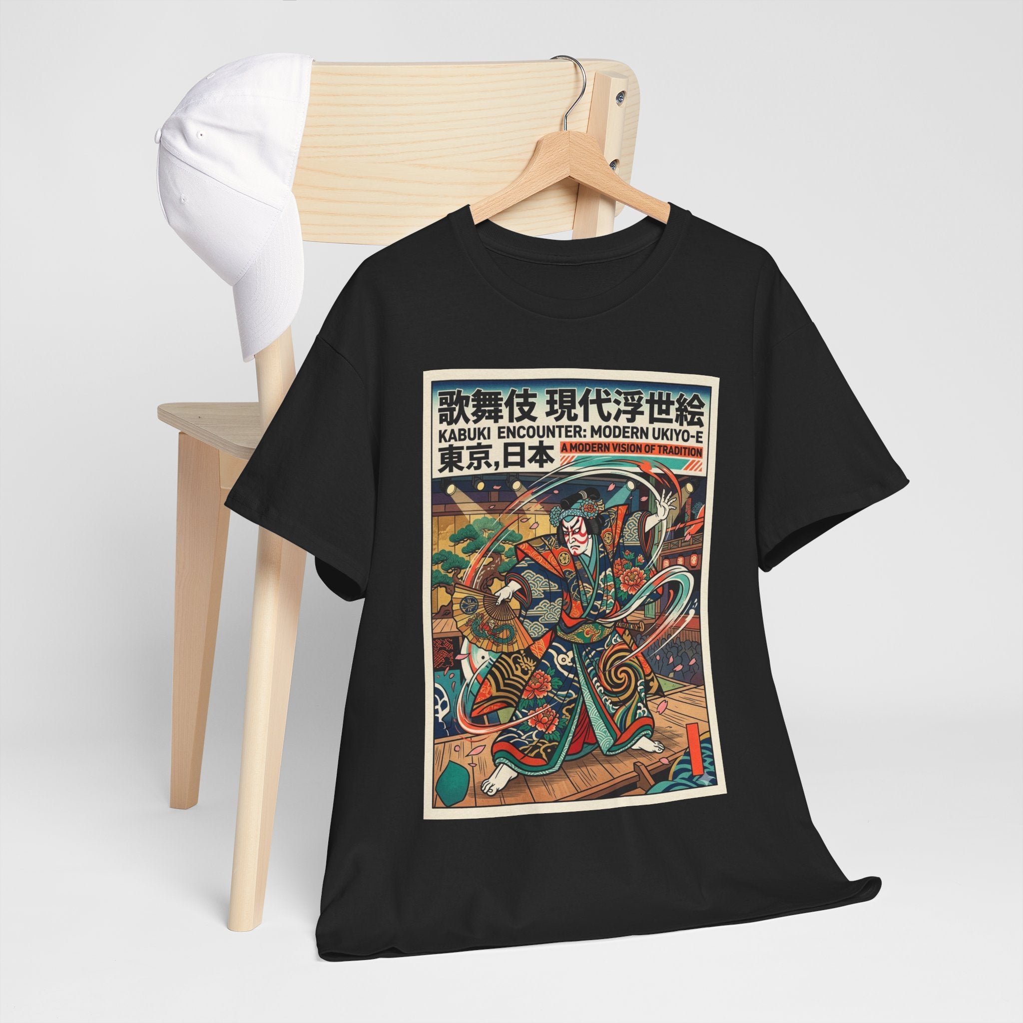 Retro Samurai Ukiyo-e Graphic Tee — Vintage Japanese Warrior Art Shirt