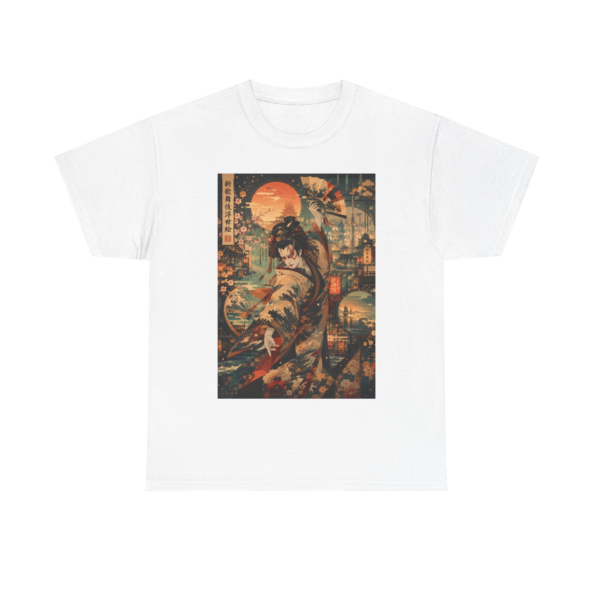 Samurai Sunset T-Shirt — Vintage Japanese Warrior Graphic Tee
