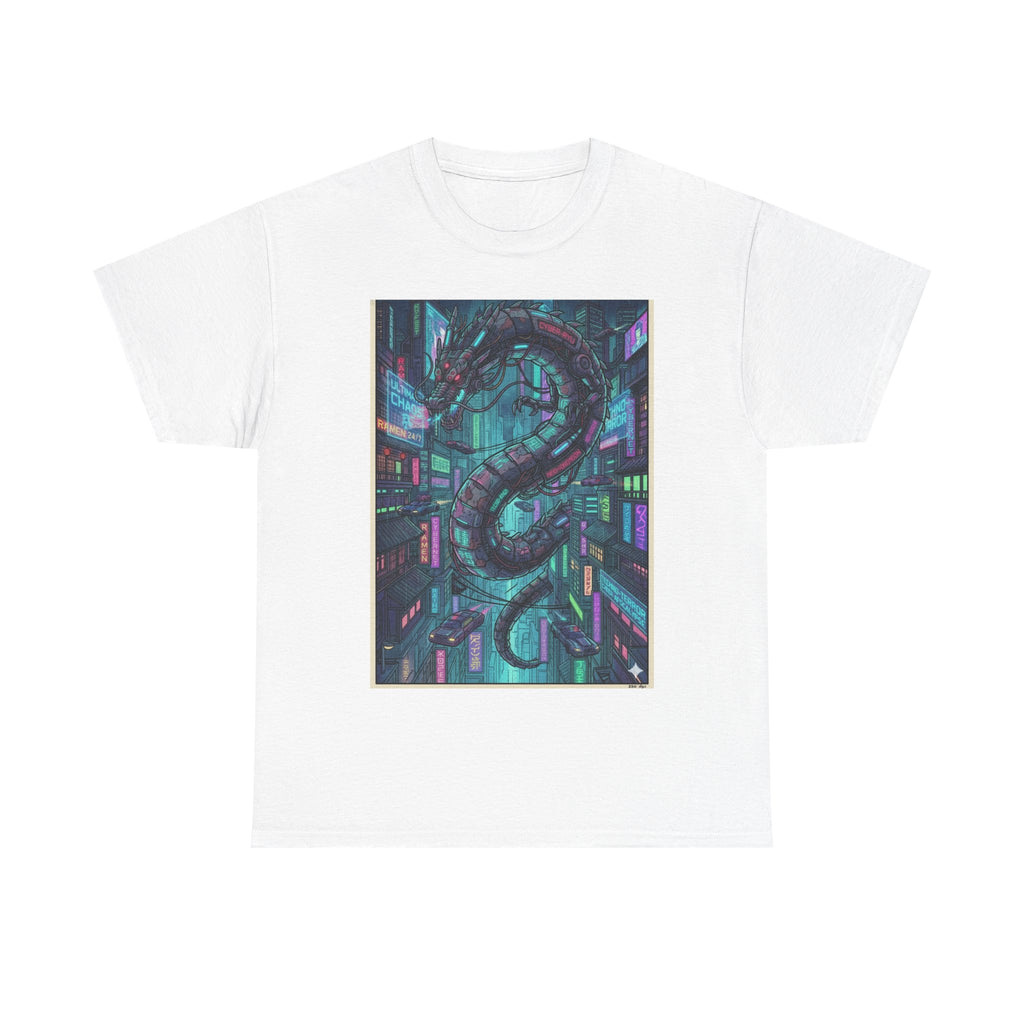 Cyberpunk Serpent T‑Shirt — Neon Futuristic Snake Graphic Tee