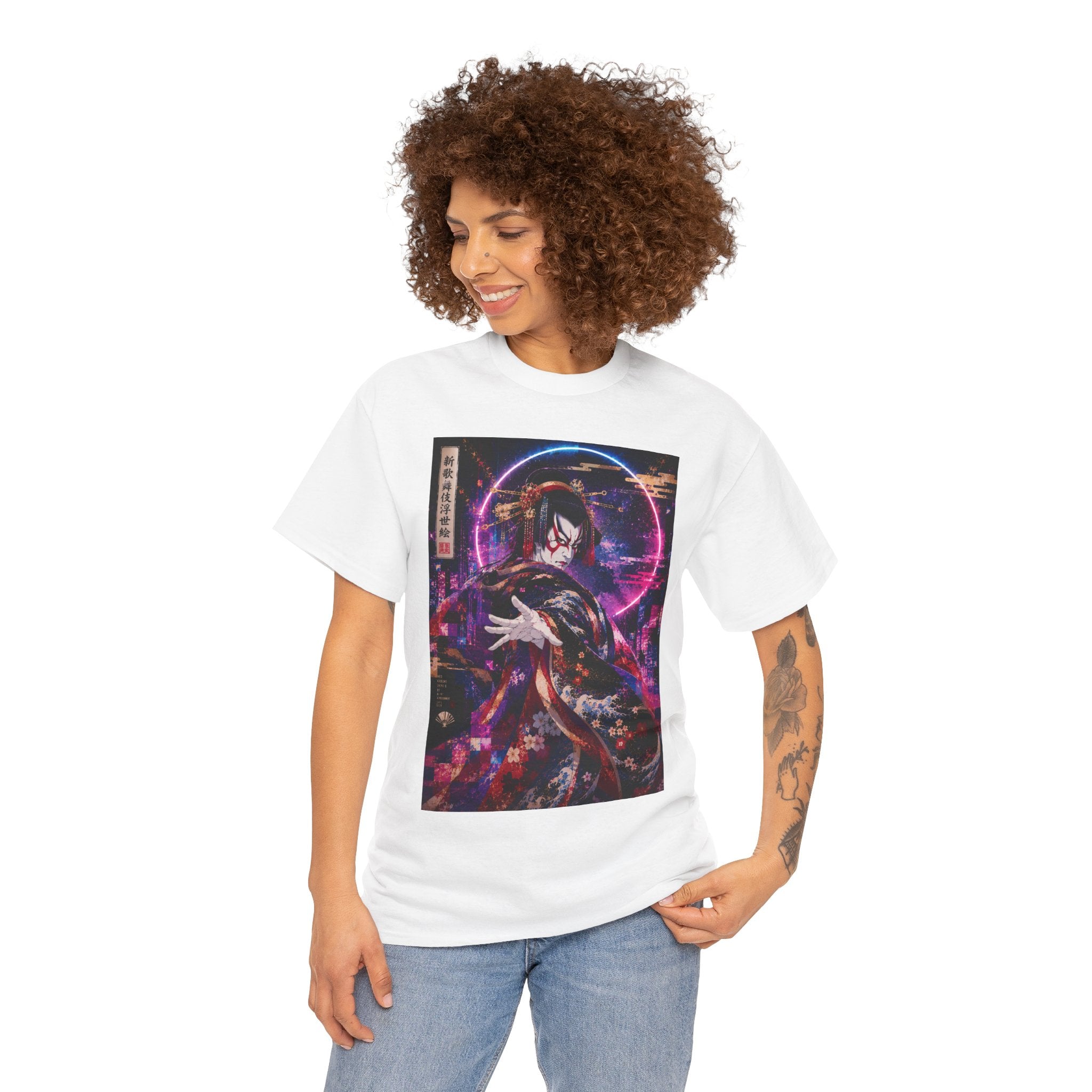 Anime Kimono Tee — Neon Samurai Aesthetic