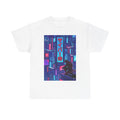 Cyber Samurai T‑Shirt — Neon Cyberpunk Tokyo Graphic Tee