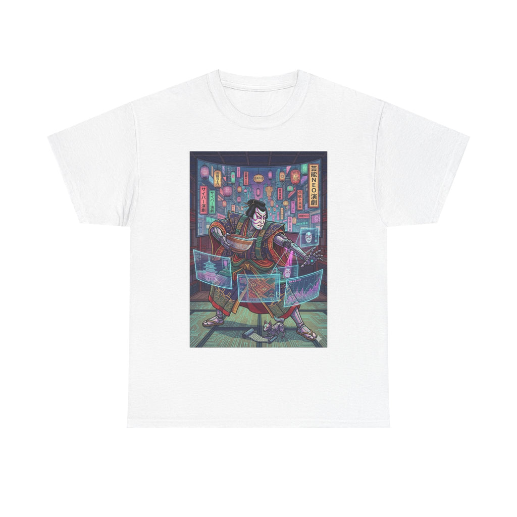 Cyberpunk DJ T-Shirt — Neon Night Street Mix Graphic Tee - Japanese Streetwear T-Shirt | Tokyo Style X