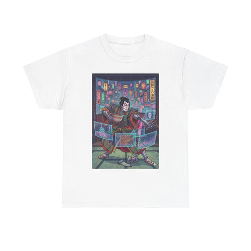 Cyberpunk DJ T-Shirt — Neon Night Street Mix Graphic Tee - Japanese Streetwear T-Shirt | Tokyo Style X