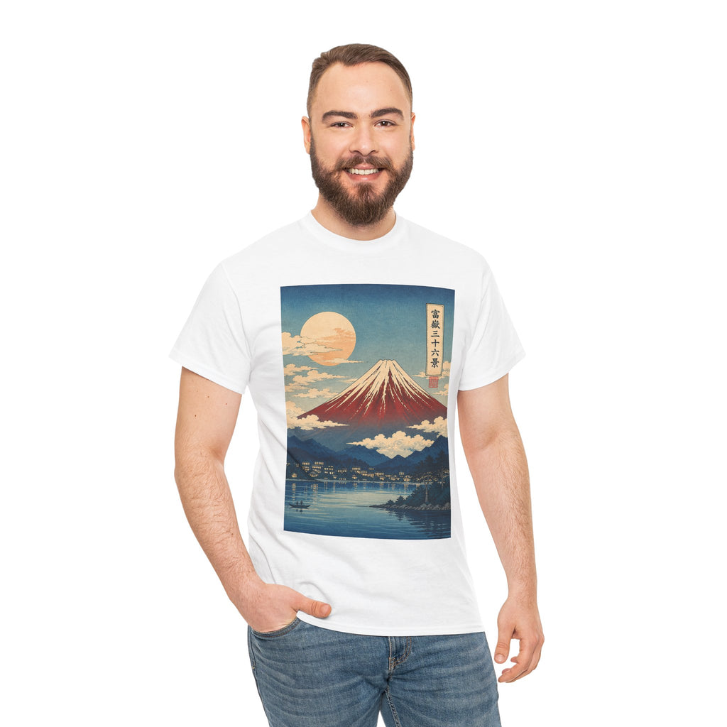 Mount Fuji Vintage Art T‑Shirt — Japanese Landscape Print
